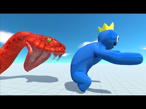 ( Titanoboa Challenge ) Rainbow Friends vs Poppy Playtime - Animal Revolt Battle Simulator