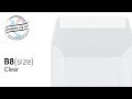 125x125mm Carré Translucide Epochage & Scellage 92g/m² Enveloppes