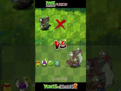 PVZ FUSION VS PVZ 2 - Plant Team Vs Zombie Team - p55 - Who's the best ? #gameplayvideo  #shorts