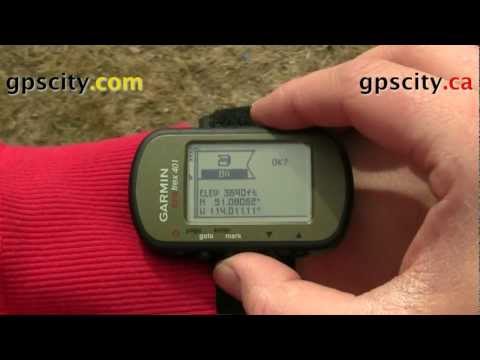 Marking a Waypoint on the Garmin Foretrex 401
