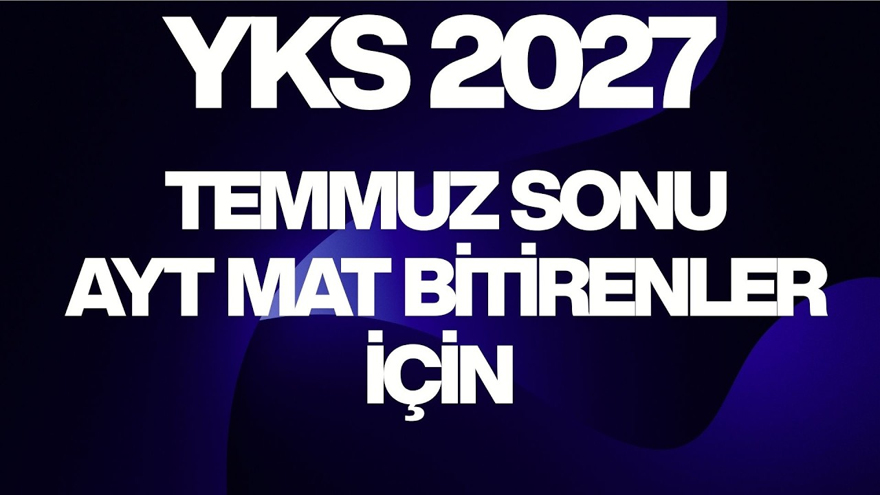 YKS 2027 İÇİN AYT MAT 2.SORU BANKASI ÇÖZENLERE
