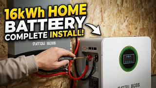 16kW'lık ev tipi güneş enerjisi depolama sisteminin kurulumu, komple m
