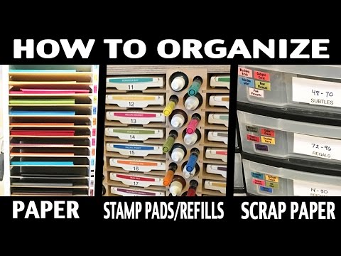 Stamping Jill - How to Organize Paper, Scraps, Stamp Pads & Refills
