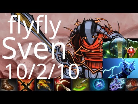 flyfly Sven vs Razor, Lycan, Storm Spirit - EV vs IG g3 Singapore dota2