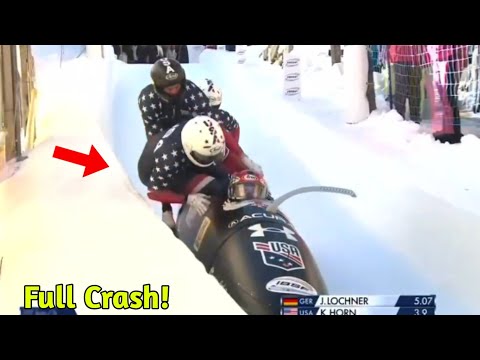 st. moritz bobsleigh sturz | team stürzt – kristopher horn fährt 210-kg-bob allein ins ziel