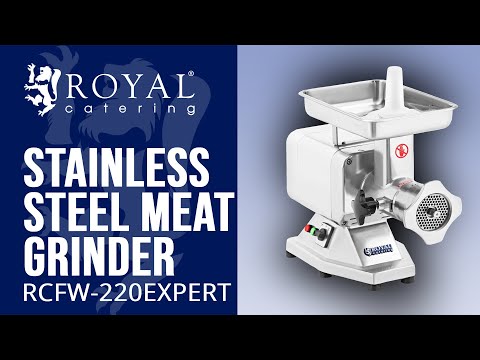 video - Stainless Steel Meat Grinder - 220 kg/hr - EXPERT