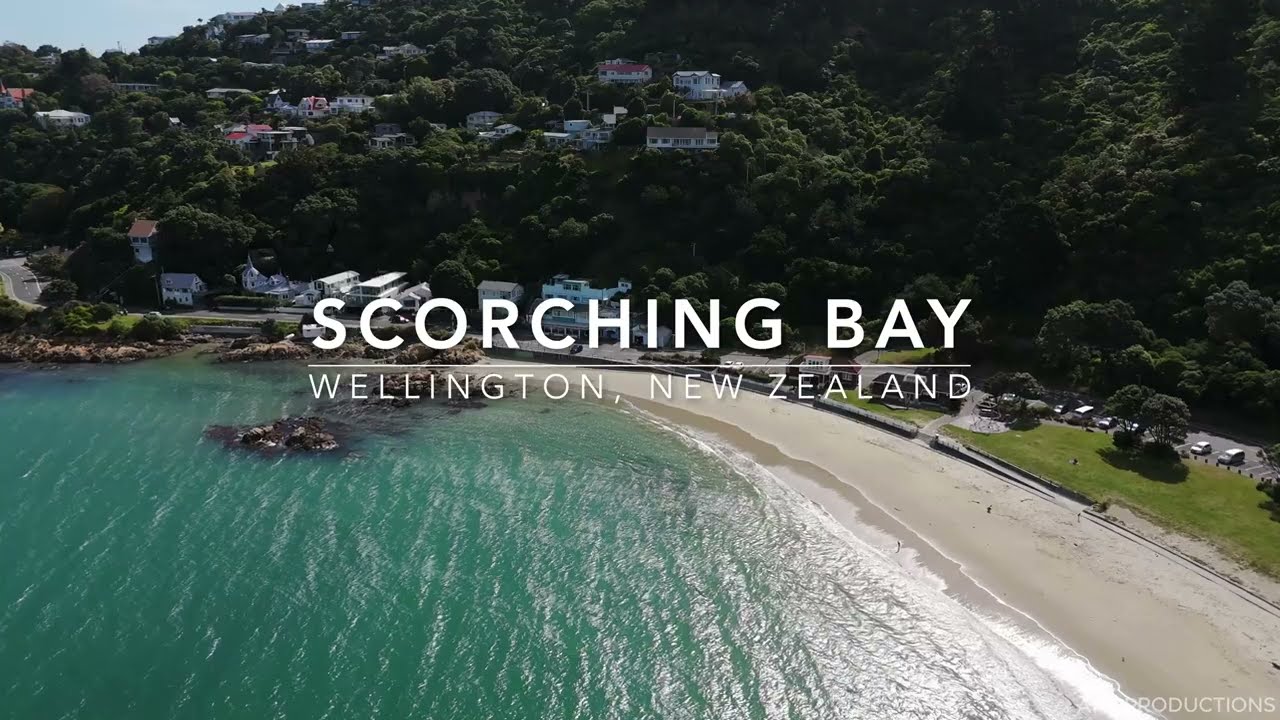 Discover the enticing aerial vistas of Scorching Bay.