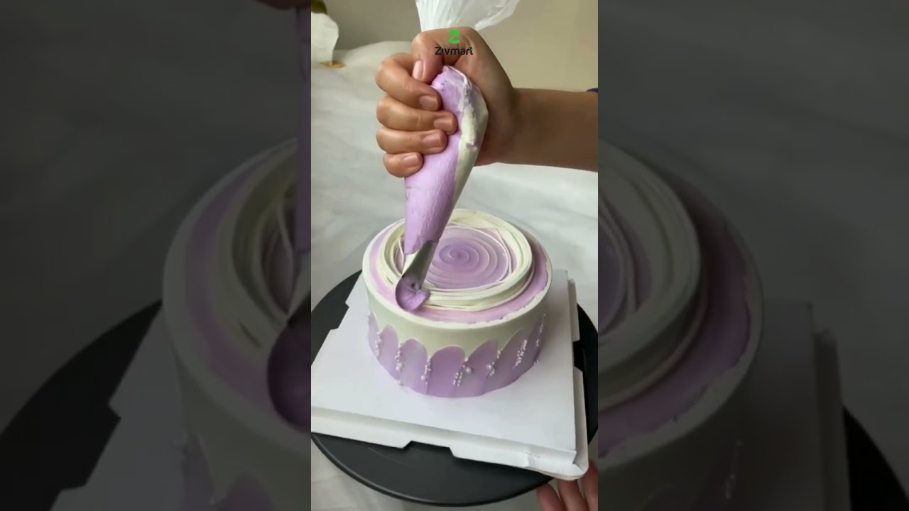 Decorating a Cake to Perfection! 🎂✨ | Zivmart’s Sweet Artistry