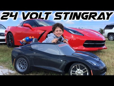 This Kid s Power Wheels C7 Corvette Stingray Can Do Donuts