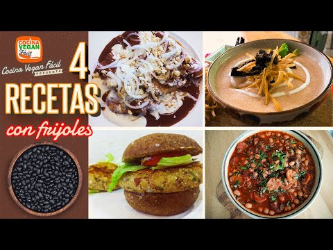 4 recetas con frijol - Cocina Vegan Fácil