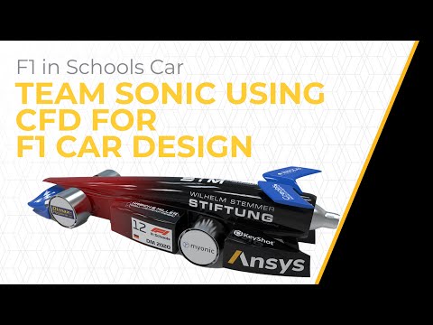 Team Sonic Boom using Ansys Discovery for F1 in Schools Car Design