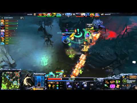 [Fnatic vs. Mineski] Game 1 - Ohaiyo aegis/Roshan Steal - WTF!