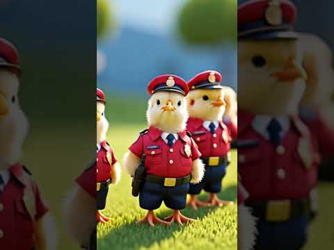 cute chicks police lal pari short video 🐦🐥🥺tzz
