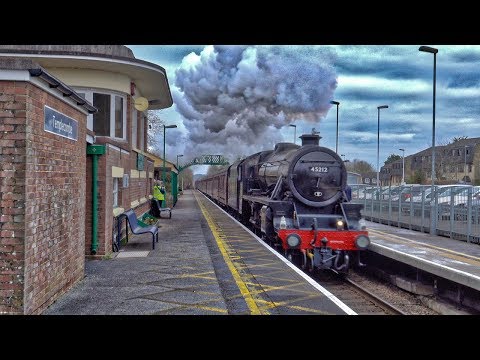 LMS  Black 5 No 45212 Shakes Templecombe With The Cathedrals Express From Newington To Yeovil Jcn.