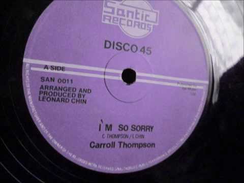 Caroll Thompson  - I`m so sorry. 1980 (12" Lovers Rock Classic)
