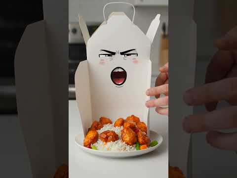 Nobody knows you're supposed to eat straight from the box #chinesefood #takeout #hack