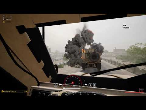 Squad US convoy gets ambushed