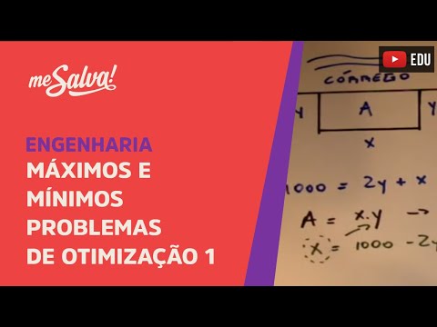 Me Salva! Cálculo - Máximos e mínimos, problema de otimização 1