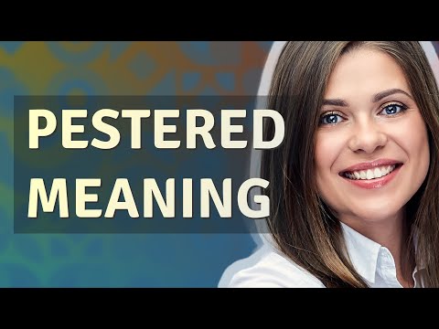 Pestered | meaning of Pestered