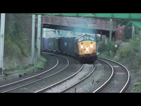 DRS 37601/37261 Mega Thrash 12.13 4S44 Daventry-Coatbridge at Hest Bank 22nd November 2013