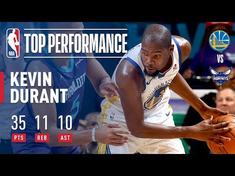 Kevin Durant Gets 9th Career Triple-Double vs. Hornets | December 6, 2017