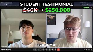 Student Testimonial: Connor From $40,000 To $250,000 In 45 days