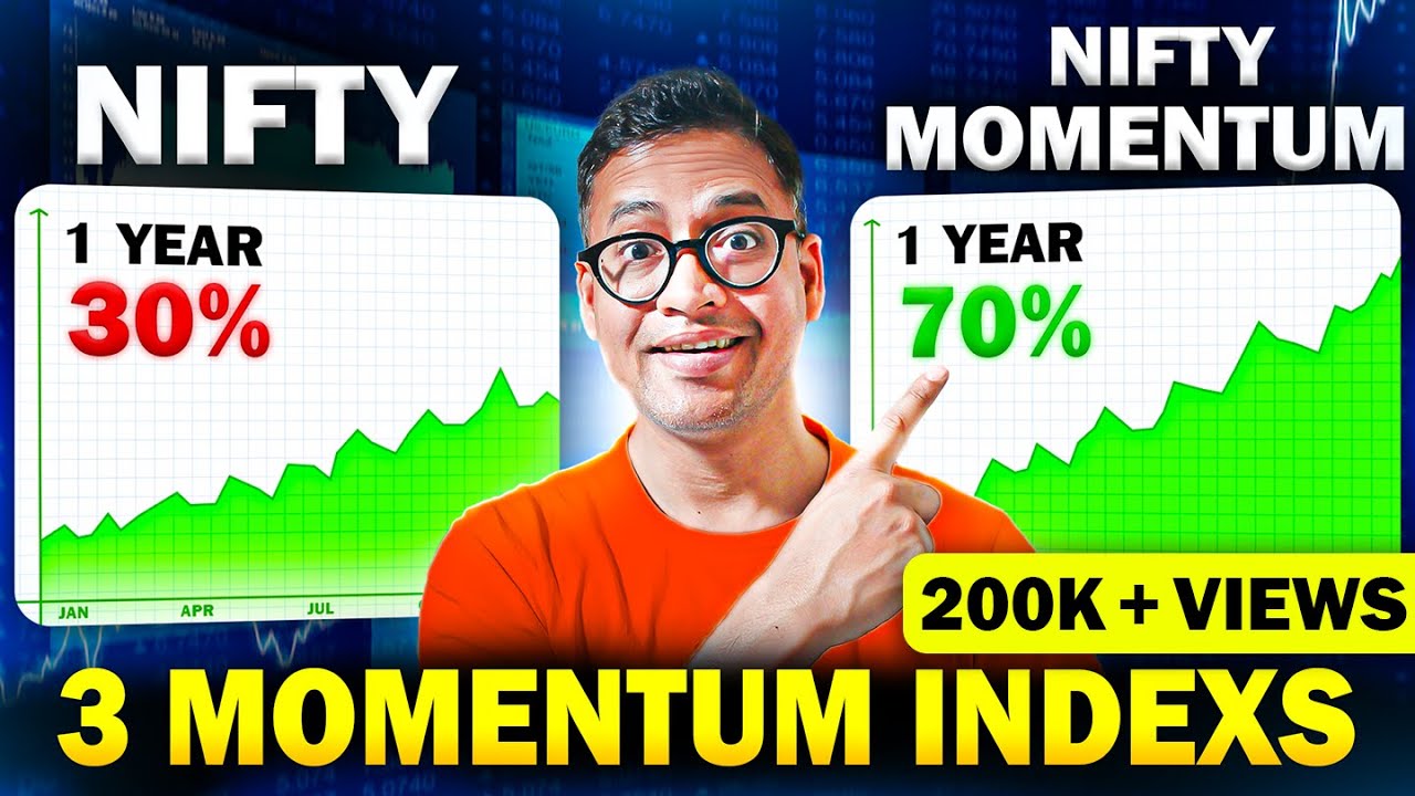 3 MOMENTUM Indexes for HIGH Returns - LONG TERM Investing - Rahul Jain Analysis #index #investing