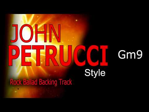 Rock Ballad John Petrucci Style Guitar Backing Track 60 bpm Highest Quality