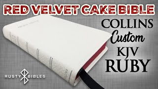 Ths Bible Made Me Hungry... Custom Collins KJV Ruby Bible In White Leather With Silver Review
