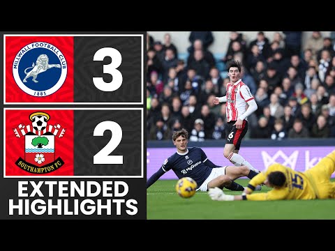 EXTENDED HIGHLIGHTS: Millwall 3-2 Southampton | Championship