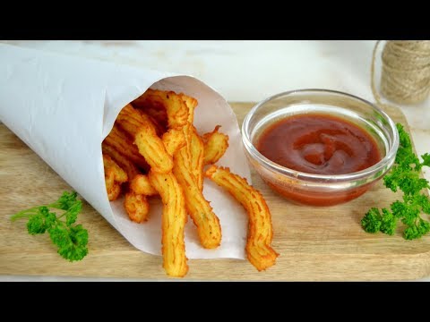 Churros de patata - trampantojo. Aperitivo fácil