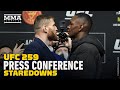 UFC 259 Press Conference Staredowns - MMA Fighting