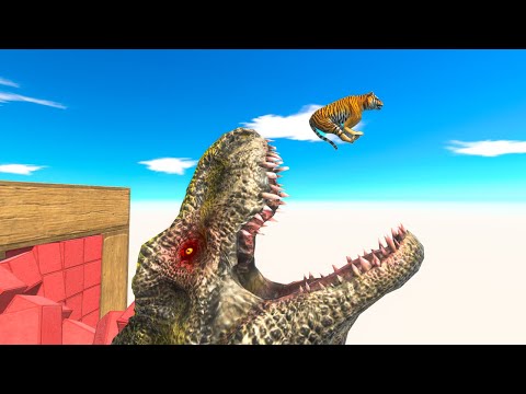 Jump Over on 5 Levels of Bosses - Animal Revolt Battle Simulator