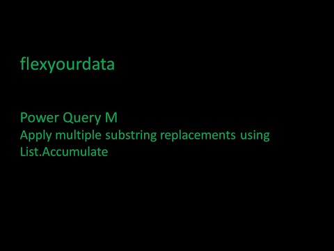 Apply multiple substring replacements in Power Query using List.Accumulate