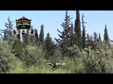 إطلاق صاروخ غراد من قبل اللواء أول مدرعات على مقرات النظام بقرية الفوعة في ريف إدلب