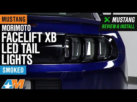 2013-2014 Mustang Morimoto Facelift XB LED Tail Lights; Smoked Review & Install