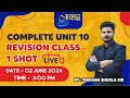 Complete UNIT-10 Revision Class ONE SHOT by Rishabh Shukla Sir || Aakar IAS