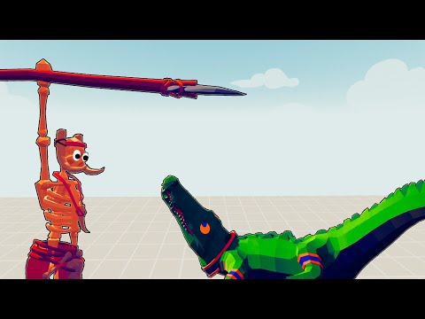 SKELETON TRIBAL TEAM vs EGYPT TEAM - Totally Accurate Battle Simulator | TABS
