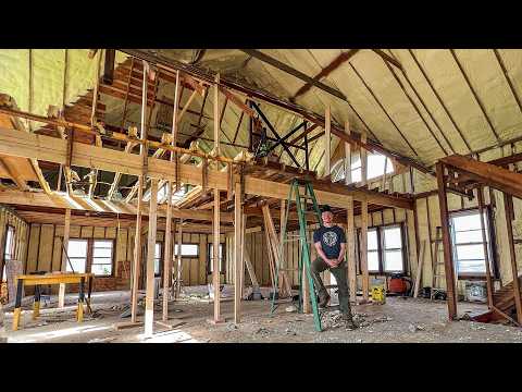 Restoring A $7,000 Mansion: INCREDIBLE Dream Attic Rebuild (Pt. 1/3)
