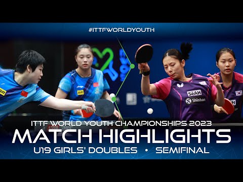 Kuai/Xu vs Lee/Park | U19 GD-SF | ITTF World Youth Championships 2023