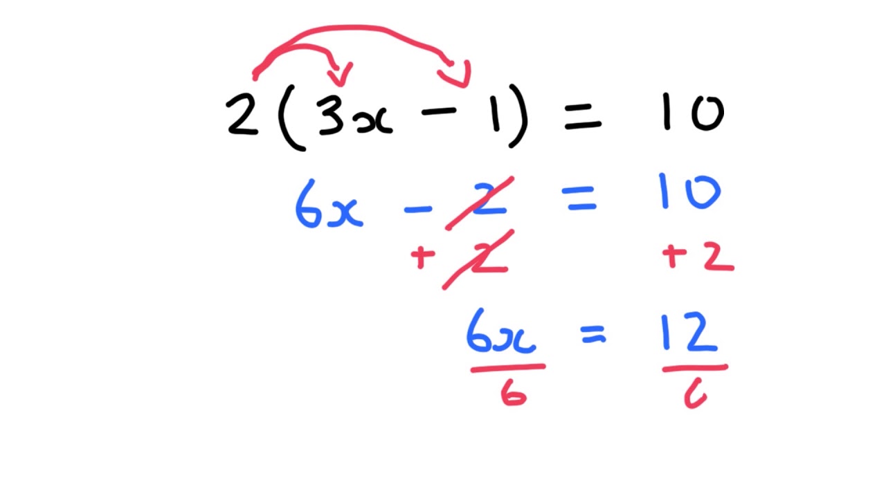 Solving Equations with Brackets