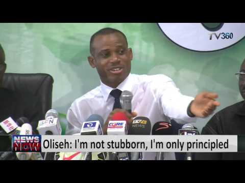 Oliseh: I'm not stubborn, I'm only principled