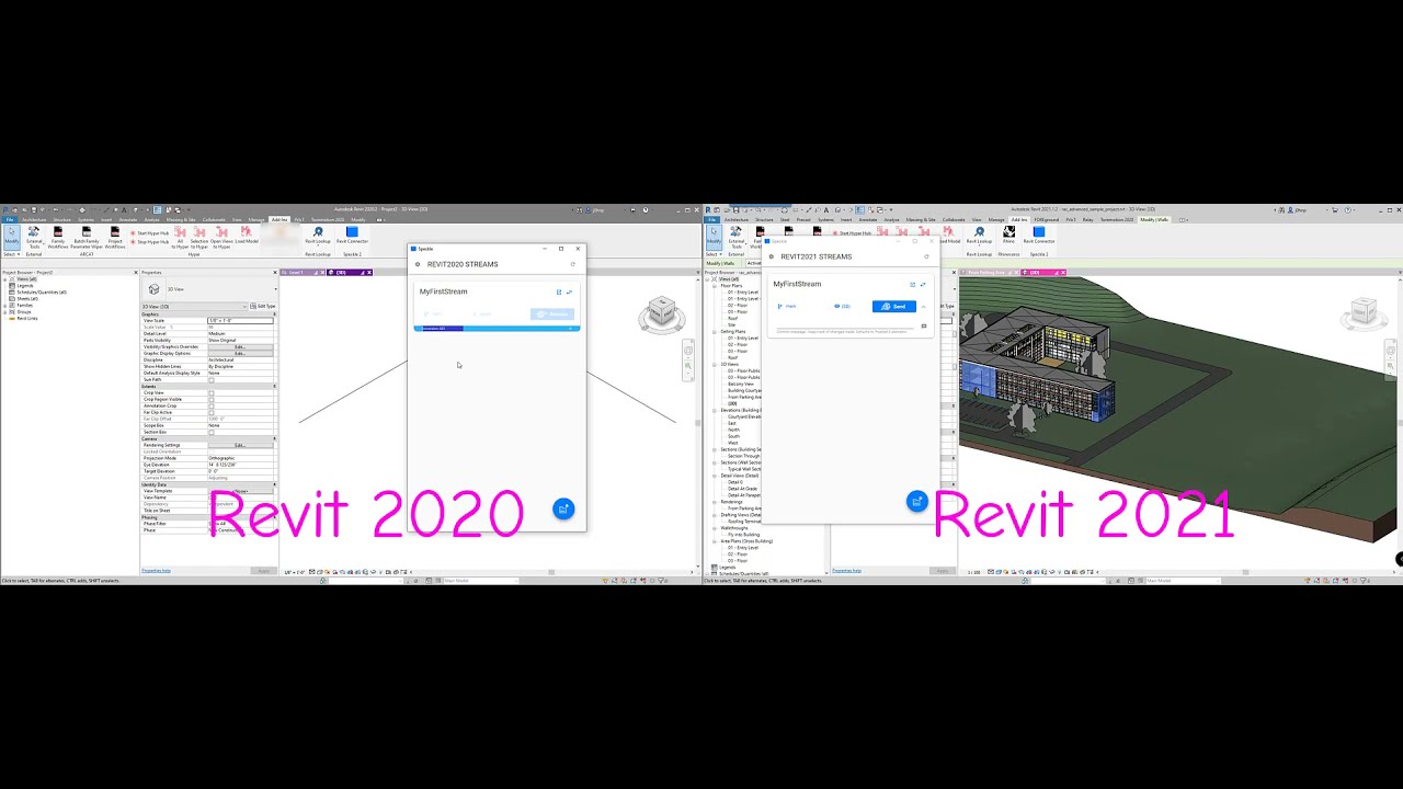 Downgrade a Revit Model with Speckle