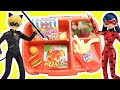 Miraculous Ladybug Packs School Lunch with Cat Noir and Rena Rouge Dolls