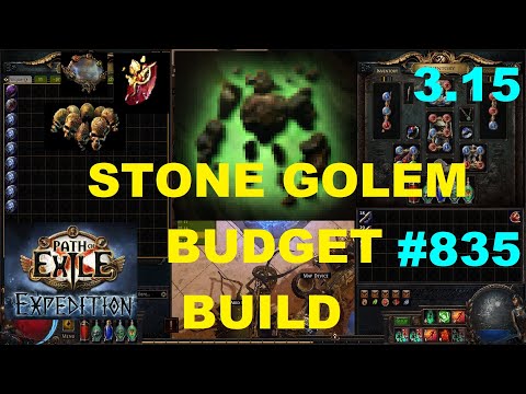 [Path of Exile 3.15] Summon Stone Golems Necromancer Budget Build for Expedition League - 835