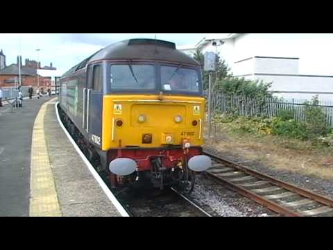 DRS 47802 2Z03 1055 Sunderland - Darlington leaving Hartlepool 8/8/10