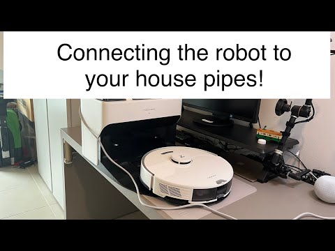 Roborock S7 Pro Ultra directly connected to clean and dirt water pipes. Fully autonomous.