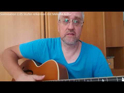Ferienkurs Solmisation Stufen erkennen mit Melodie A-Dur