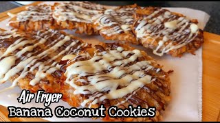Air Fryer Banana Coconut Cookies | Banana Cookies Recipe