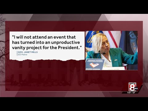Gov. Mills backs out of annual governors' meeting with President Trump